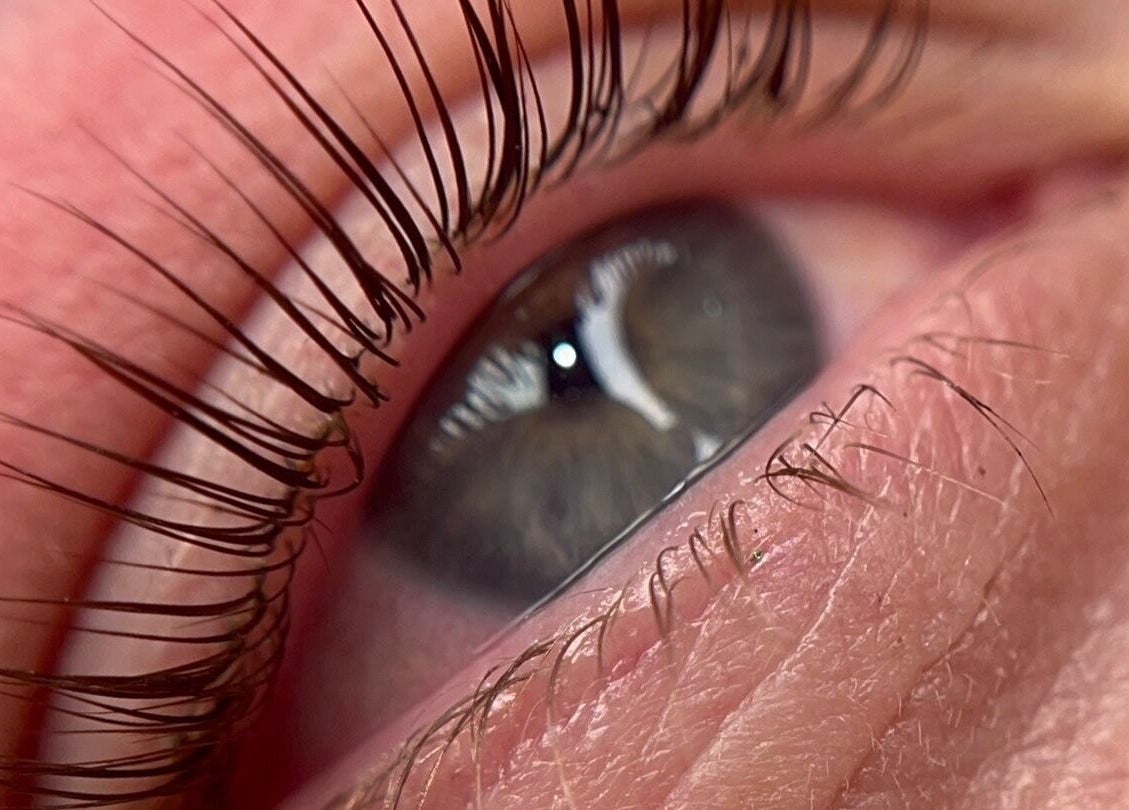 Close-up of elegantly curled lashes at Ivory Rose Cosmetics in Maroochydore, Queensland, AU.
