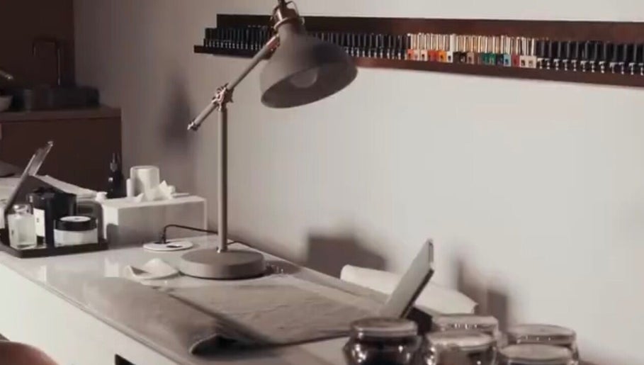 Modern nail service station at The One Nails at Soul Body Mind and Soul, Beverly Hills, California, US.