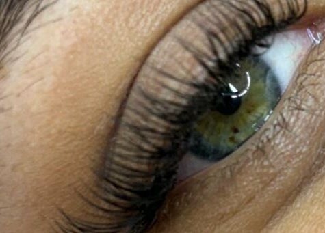 Close-up of lush eyelashes enhancement at Beauty by Cherise, Cape Town, Western Cape, ZA.