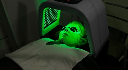 LED light therapy session at Dermal Glowz in Punchbowl, New South Wales, AU.