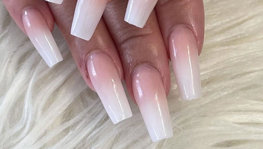 Elegant ombre nails crafted at CXM Nails in Bangor, Northern Ireland, GB. Perfect blend of style and sophistication.