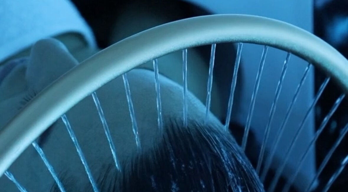 Relaxing head spa at Head Spa by Alexis in Fort Lauderdale, Florida, US, featuring a soothing water flow.