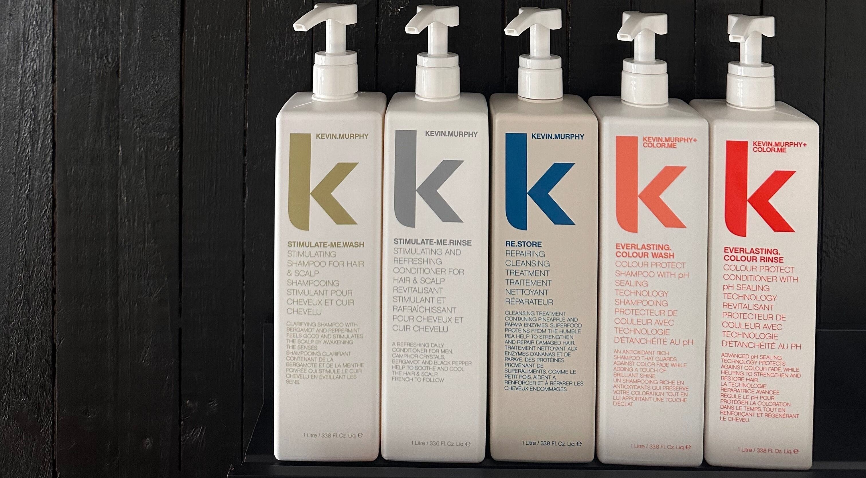 Opal & Co., Ballymote, County Sligo, IE displays a range of premium hair care products.