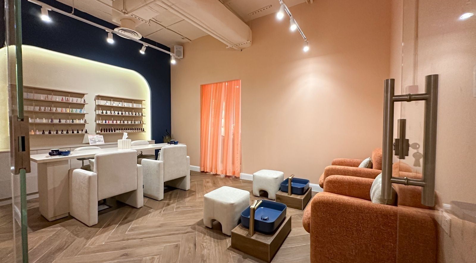 Re Beauty Space in Riyadh offers luxury manicure and pedicure services in a serene, elegant setting.