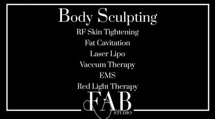 Body sculpting services at FAB Studio, Neerabup, Western Australia, AU, include RF skin tightening and EMS.