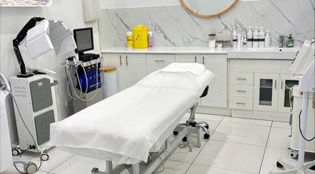 Modern treatment room at Rina’s laser and beauty clinic, Merrylands West, New South Wales, AU.