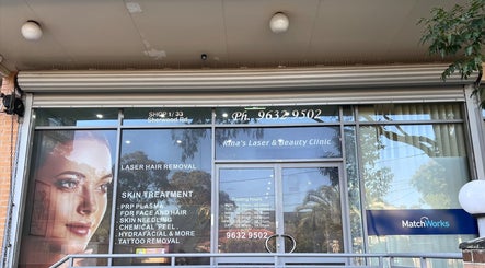 Exterior of Rina’s Laser and Beauty Clinic in Merrylands West, New South Wales, AU.