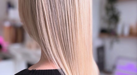 Sleek, straight blonde hair treatment at Vibe Hairdressing, Saint Helier, St Helier, JE.