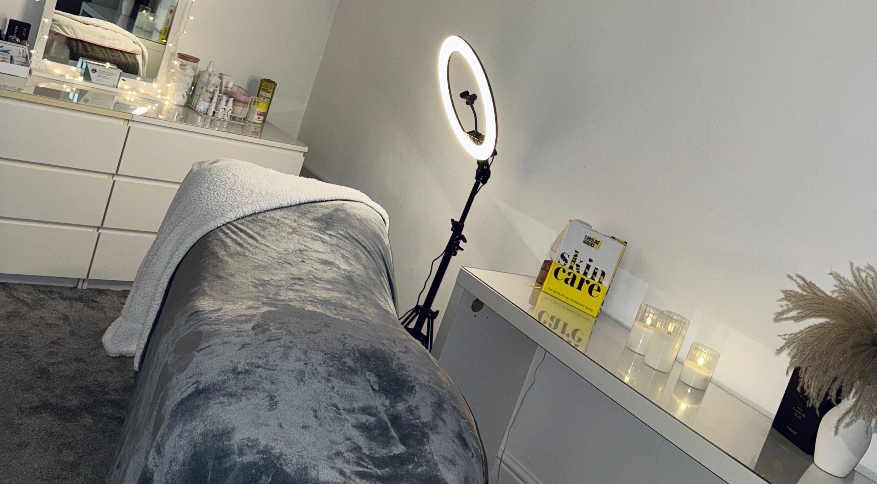 Elegant skincare room at Nu Glow by Teri, Worsley, England, GB with serene decor and glowing ambiance.