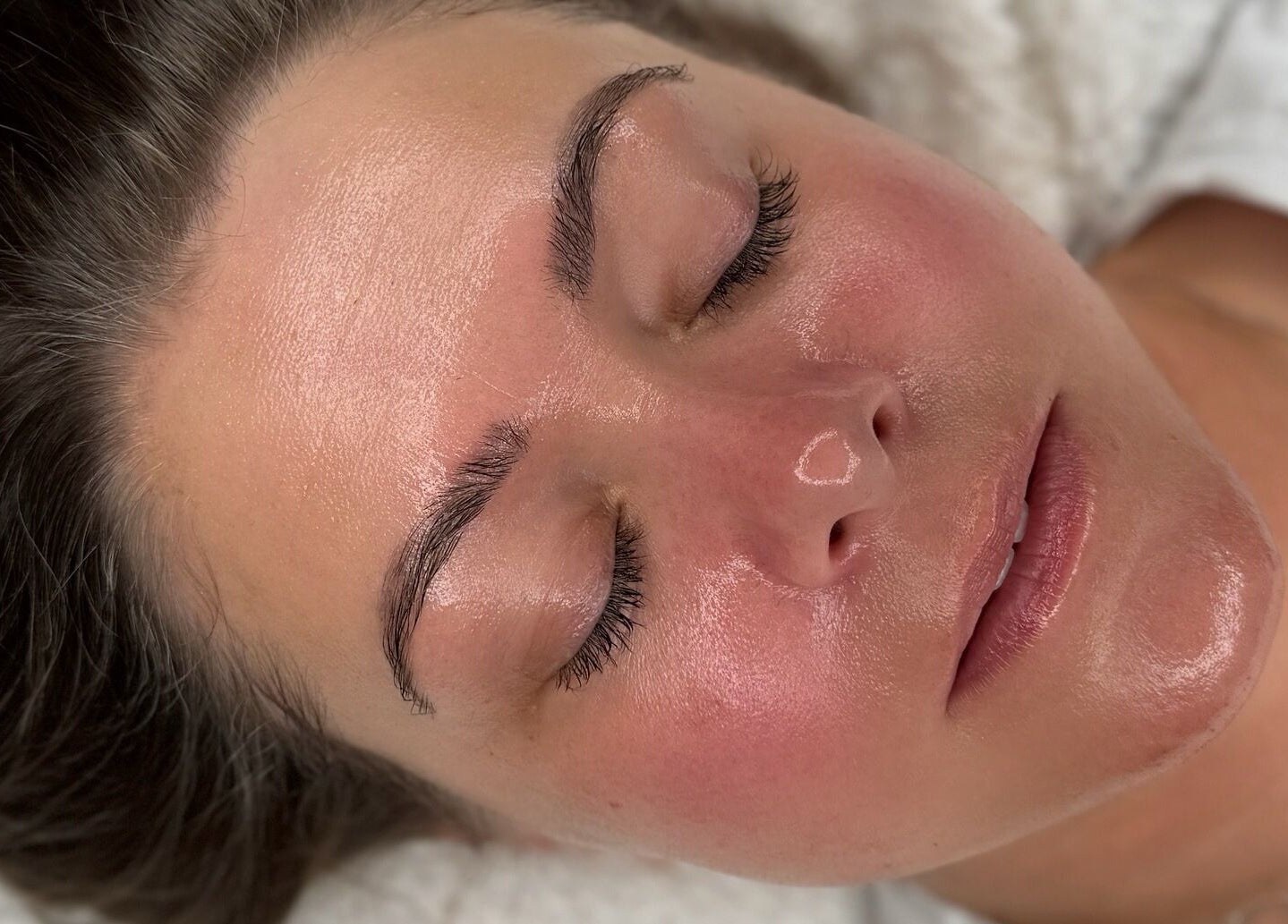 Close-up of a rejuvenating facial treatment at Nu Glow by Teri in Worsley, England, GB.