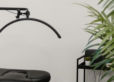 Relaxing beauty studio at India Frances Makeup, Colwyn Bay, Wales, GB with tranquil decor.