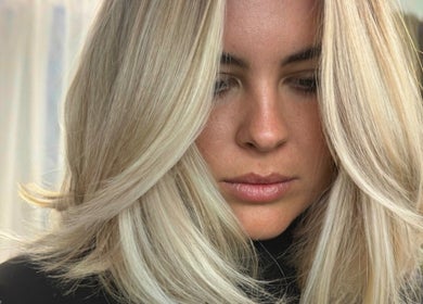 Blonde hair transformation at Cream Hair Artistry by Tove in Southport, Queensland, AU.