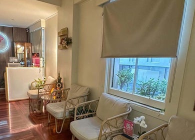 Leelawadee Thai Massage CBD in Auckland offers a serene waiting area with comfortable seating.