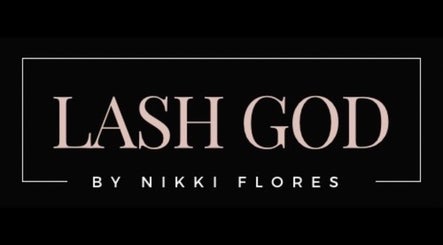LashGod By Nikki logo in Makati, Metro Manila, PH, in elegant pink on black.