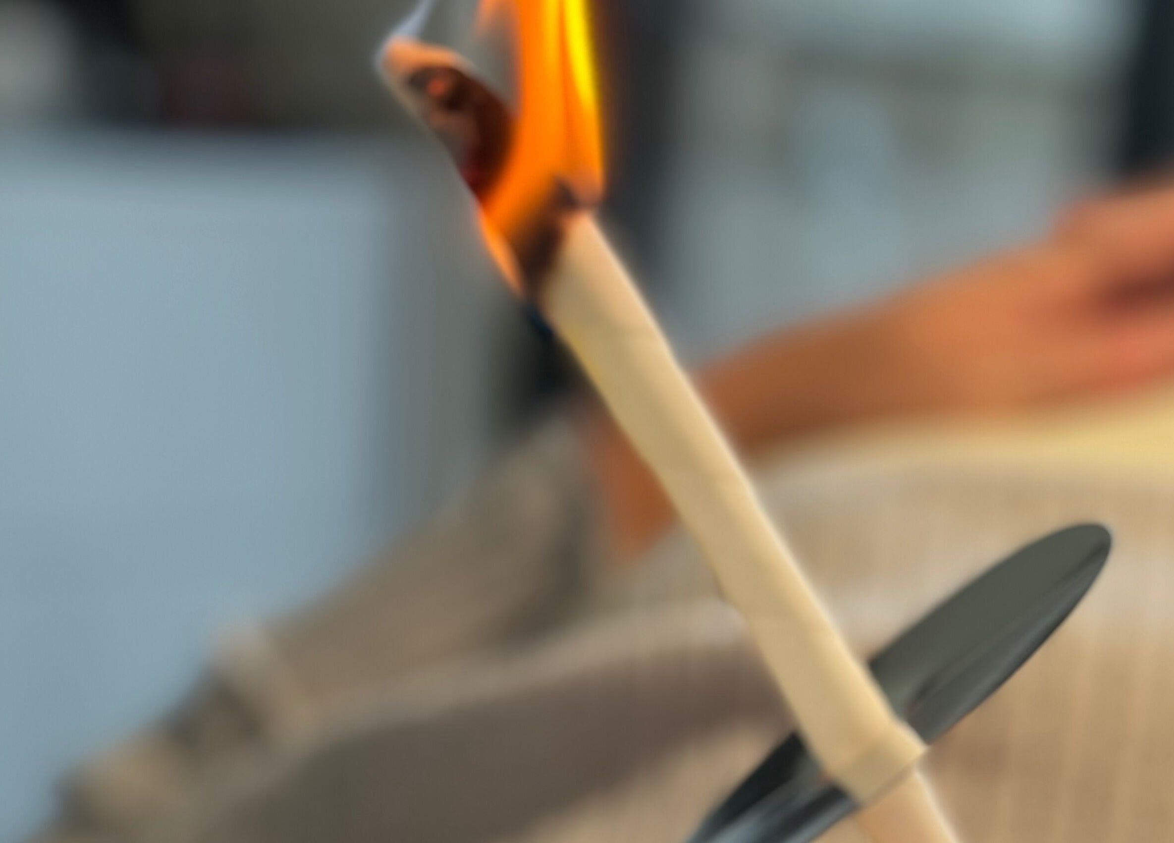 Ear candling session at The Wellness Hub in Blackburn, England, GB offering relaxation and holistic care.