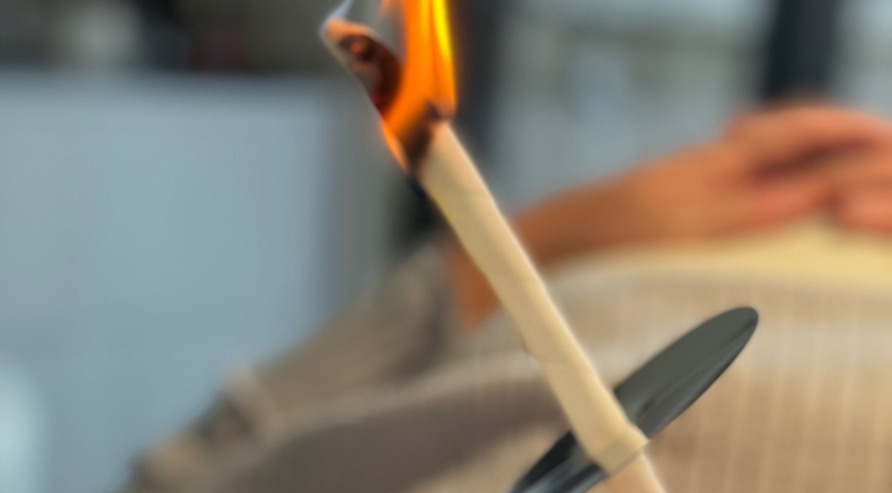 Ear candling session at The Wellness Hub in Blackburn, England, GB offering relaxation and holistic care.