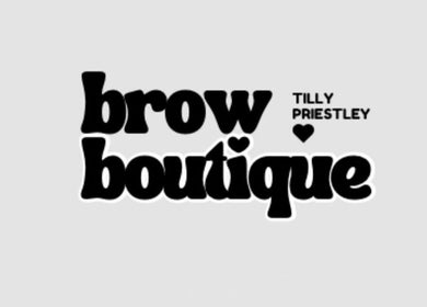 Logo of Browboutique Tilly in Warminster, England, GB, featuring bold typography.
