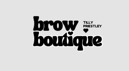 Logo of Browboutique Tilly in Warminster, England, GB, featuring bold typography.
