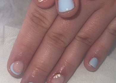 Nail art design at Blissful Touch Beauty By Michaela in Newry, Northern Ireland, GB, featuring floral and pastel styles.