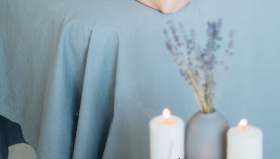 Relaxing candle-lit massage table at Get Me Pampered (Darlington), located in Darlington, GB.