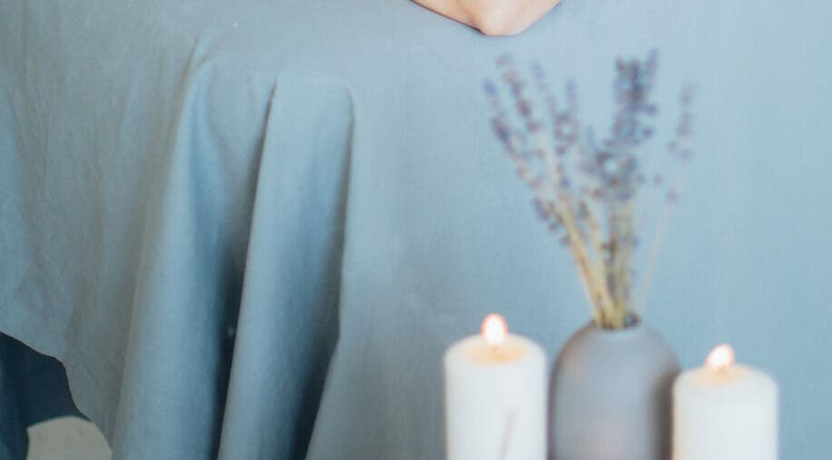 Relaxing candle-lit massage table at Get Me Pampered (Darlington), located in Darlington, GB.
