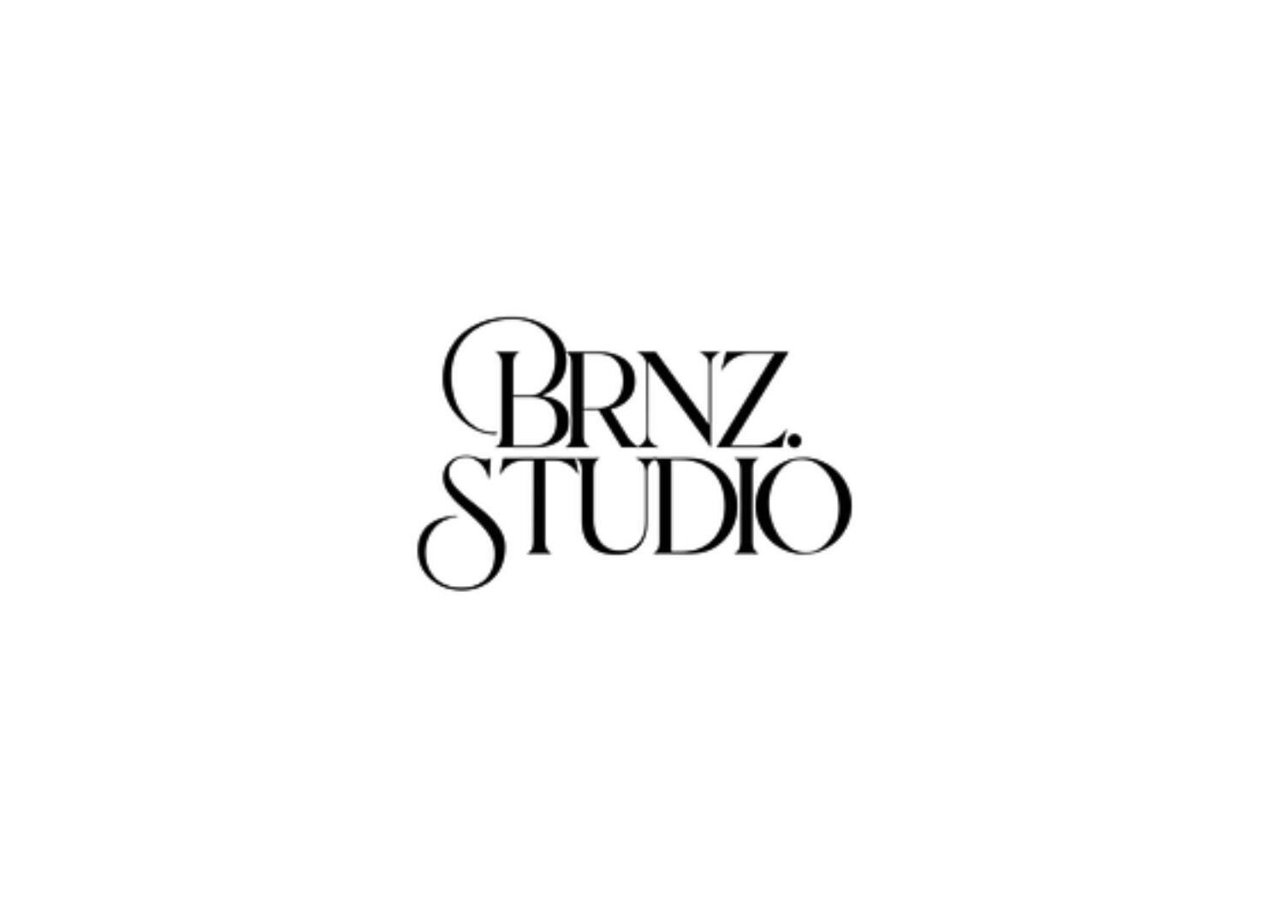 Elegant BRNZ. STUDIO logo at Birkdale, Queensland, AU, showcasing sophisticated typography.