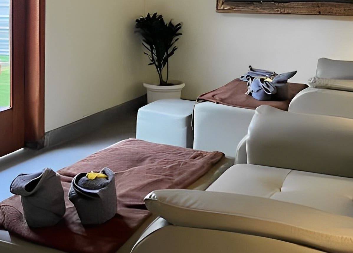 Comfortable spa chairs await guests at Spa Central Jogja, Daerah Istimewa Yogyakarta, ID, for a tranquil retreat.