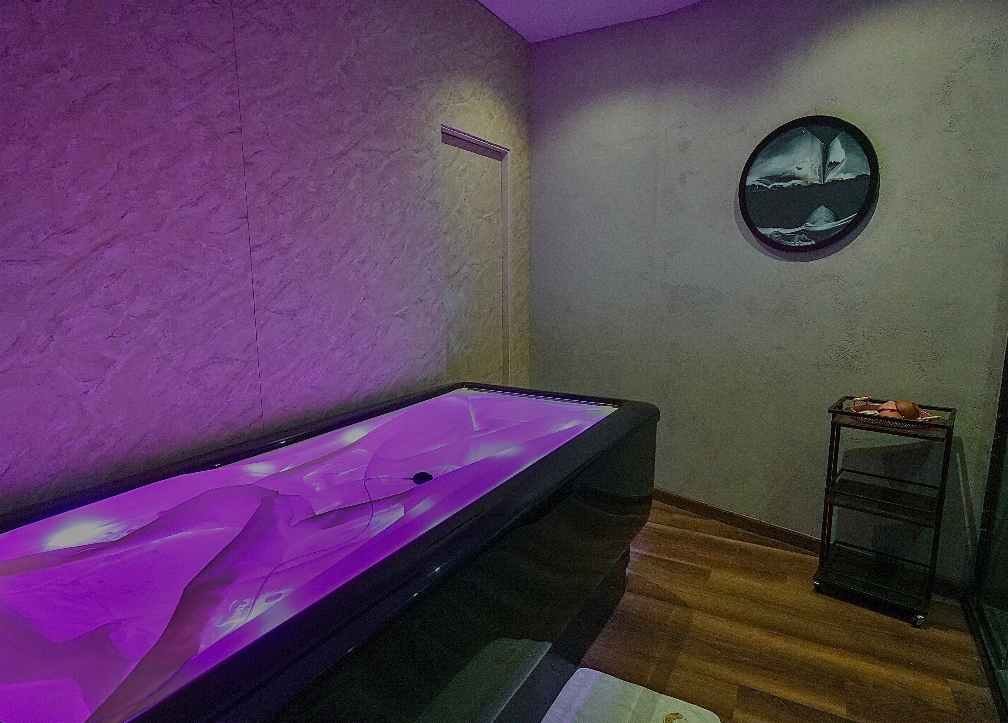 Relaxing spa room with glowing tub at Adara Spa Retreat, Ladies Spa, Dubai, Dubai, AE.