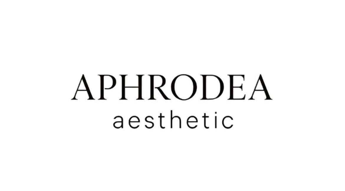 Logo de l'institut Aphrodea, situé à Saint-Romuald, Québec, CA, affichant le mot esthétique.