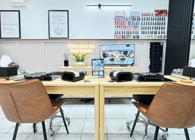 Modern nail station at BN Beauty - Rottingdean, Brighton And Hove, England, GB showcasing stylish decor.
