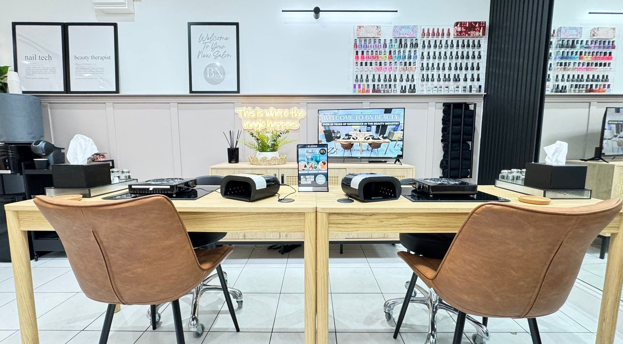 Modern nail station at BN Beauty - Rottingdean, Brighton And Hove, England, GB showcasing stylish decor.