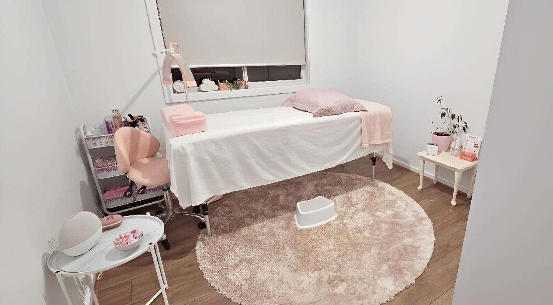 Tranquil beauty room at Fairytale Lashes, Onkaparinga Heights, South Australia, AU, featuring soft decor.