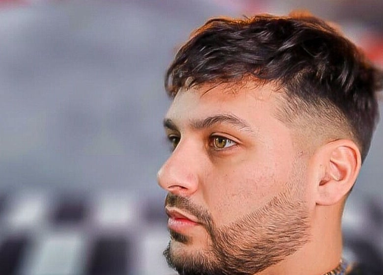 Close-up of a fresh fade haircut at Pits Barber Club, Buenos Aires, Ciudad Autónoma De Buenos Aires, AR.