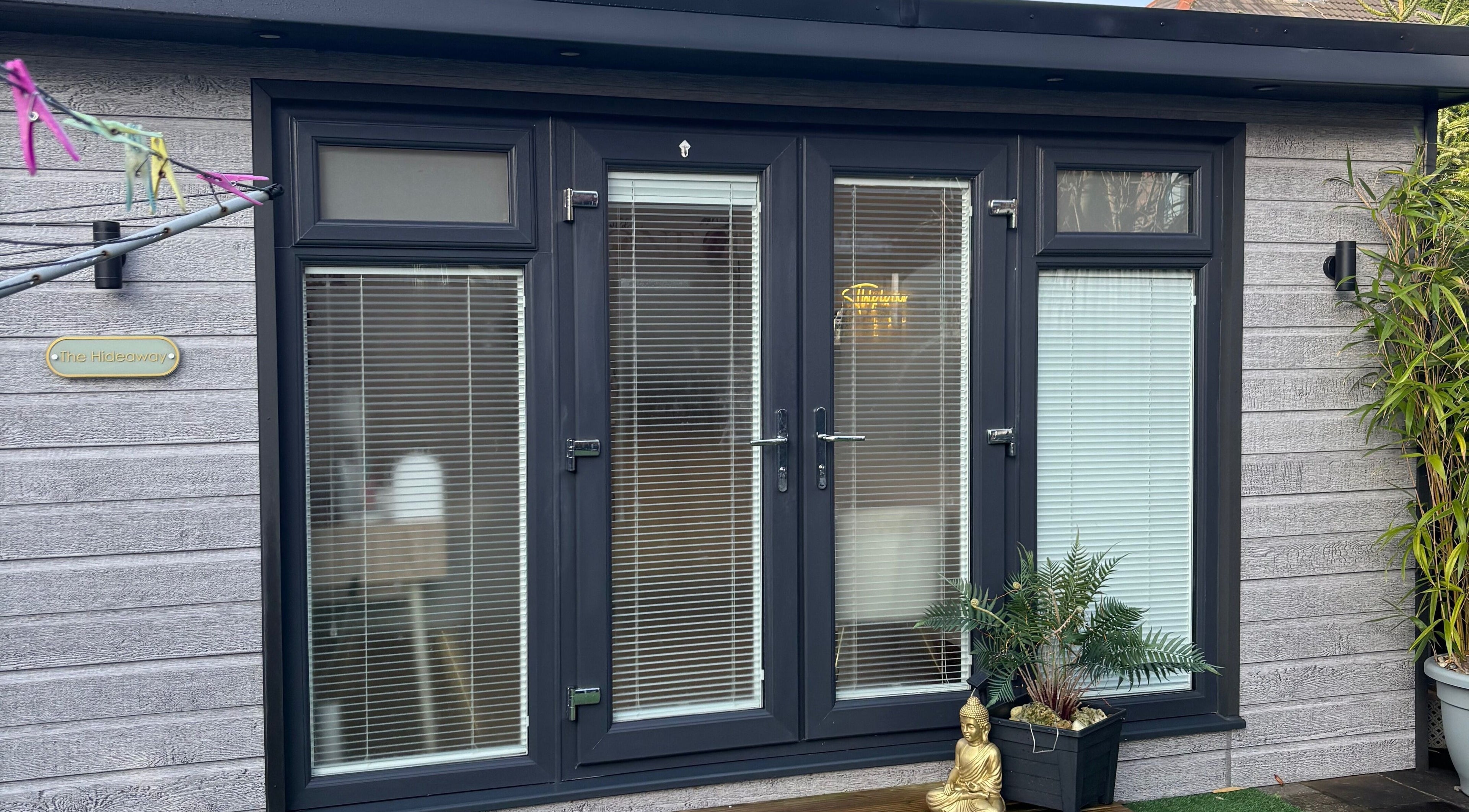 Front view of The Hideaway By Carly, Manchester, England, GB, featuring a modern facade with zen decor.