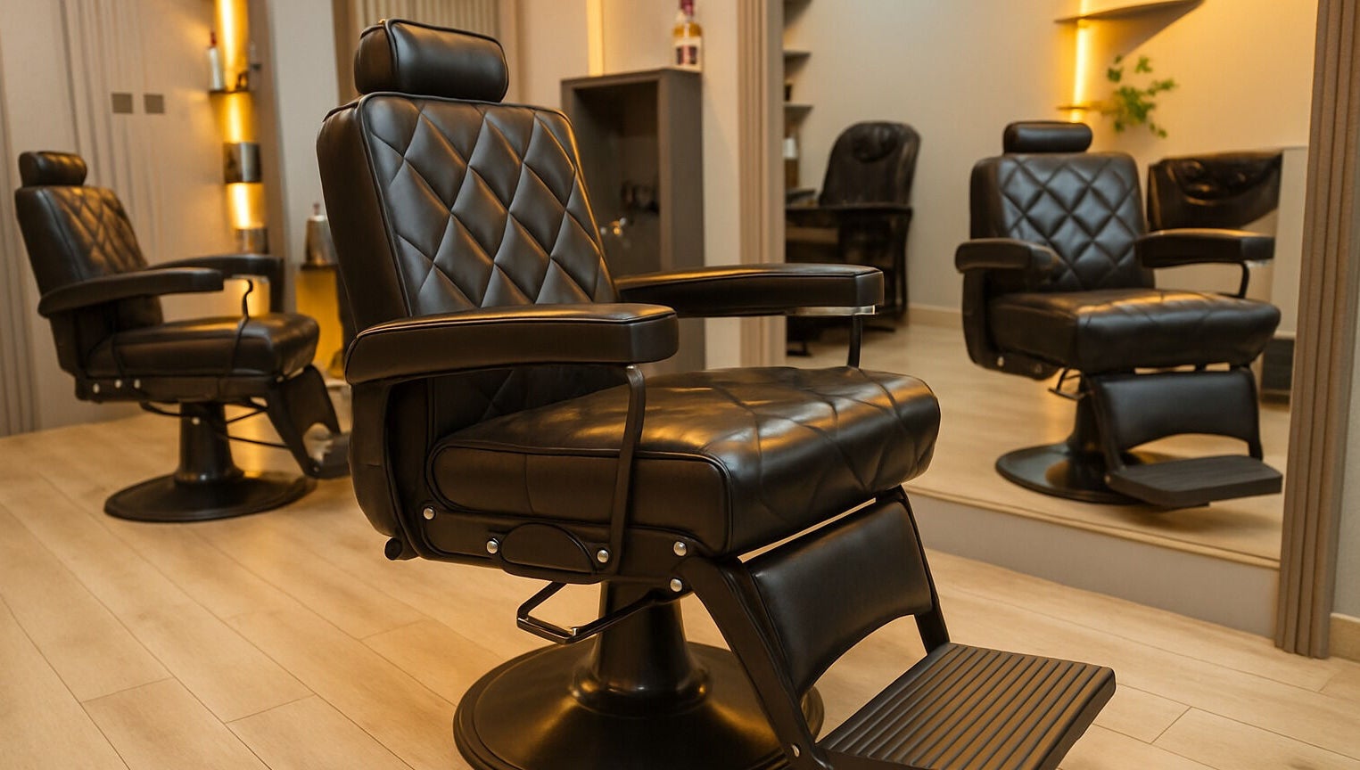 Luxury barber chairs at Trend Style Gent Salon, دبي, دبي, AE offer comfort and style.