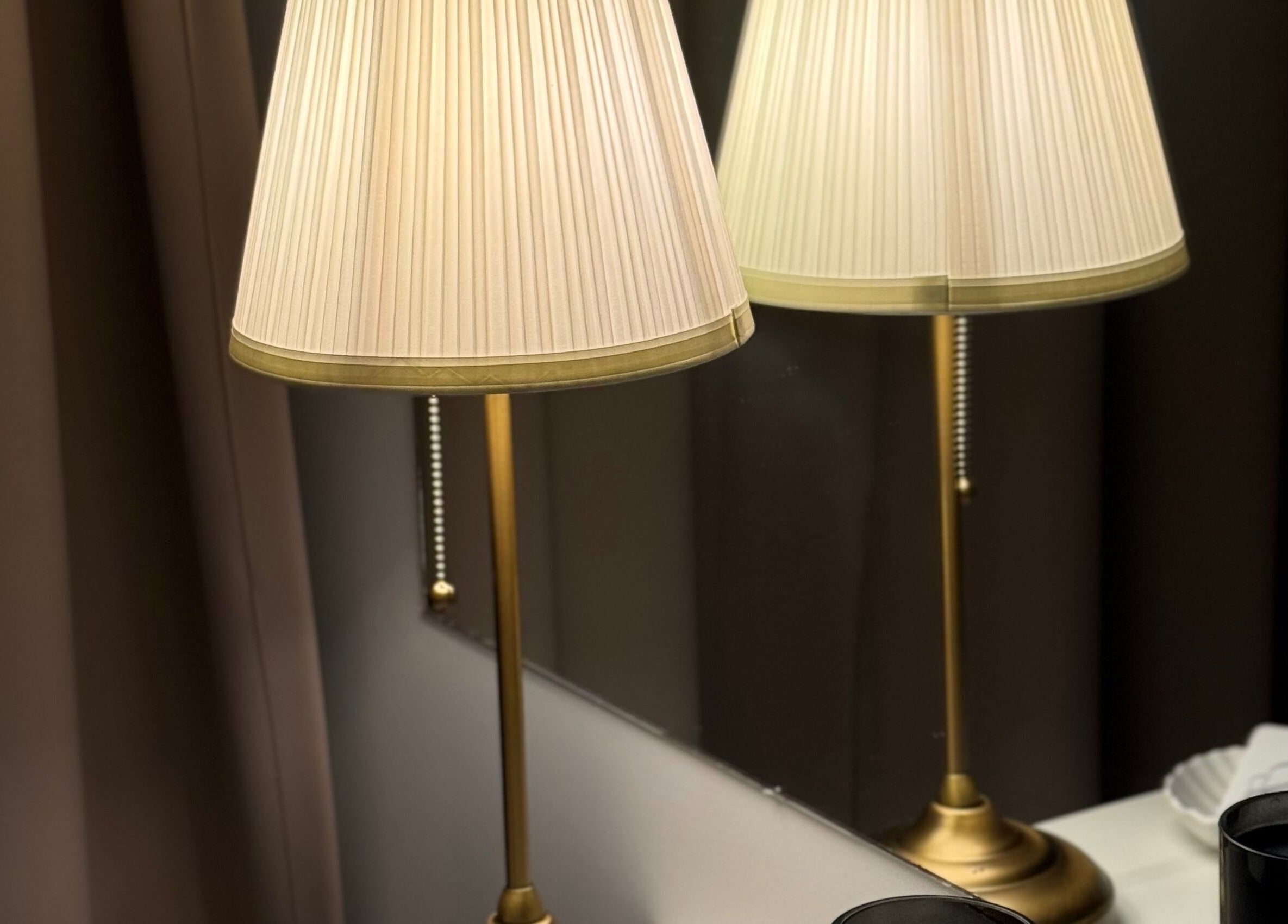 Elegant lamp and decor at JK Skin Studio, Double Bay, New South Wales, AU.