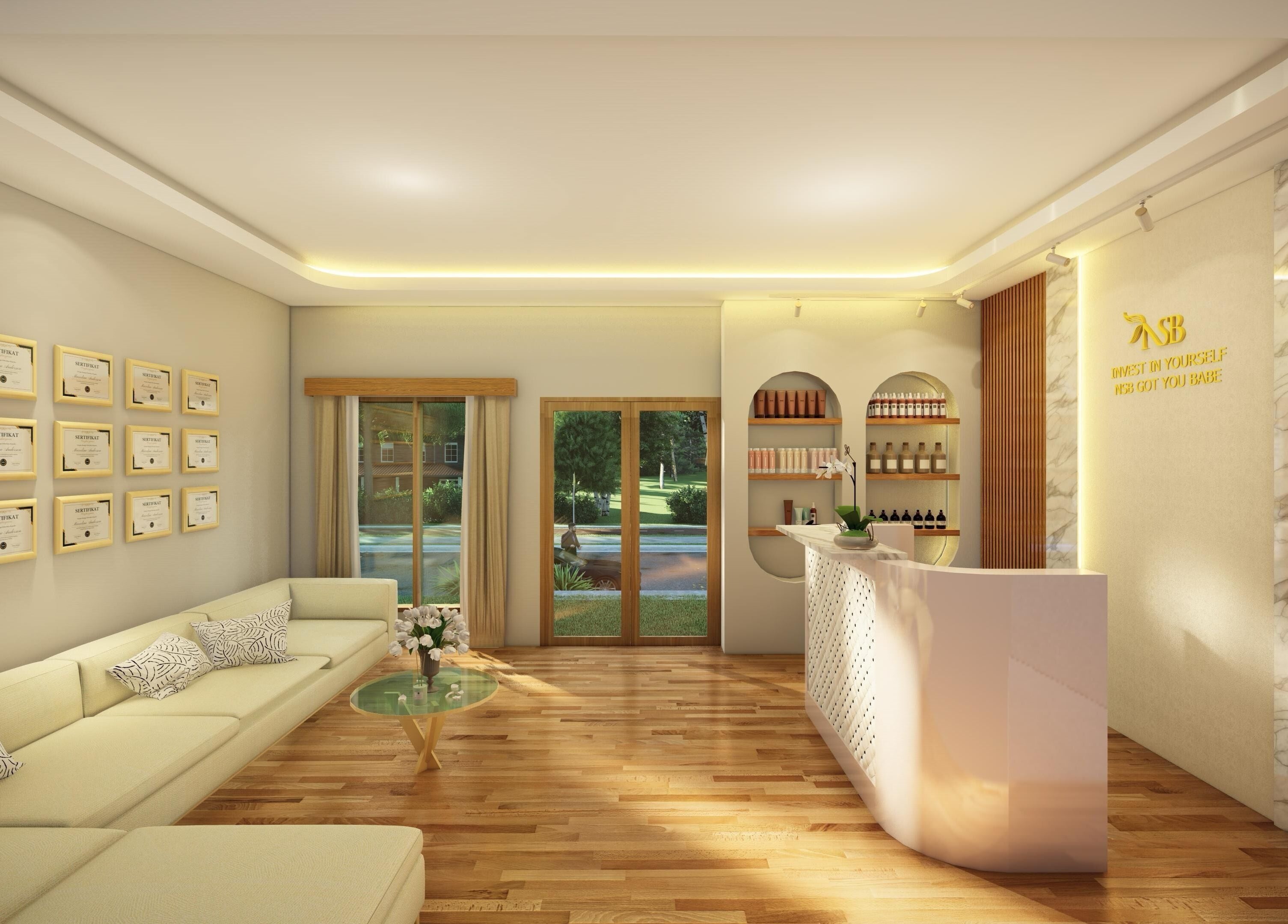 Inviting interior of NSB Beauty Studio Batubulan in Bali, Bali, ID with cozy seating and stylish decor.