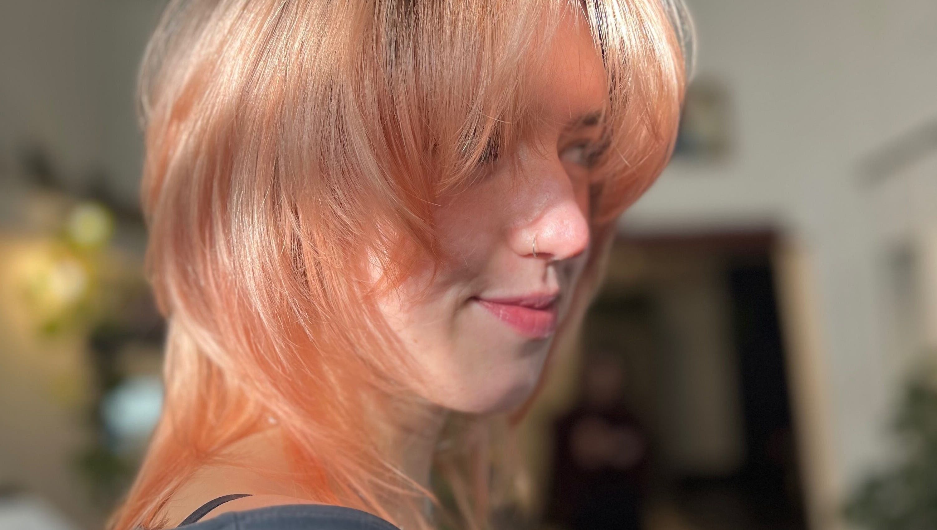 Sara @ The Loft by Westworks Collective showcasing vibrant hair color in Bexhill, England, GB.