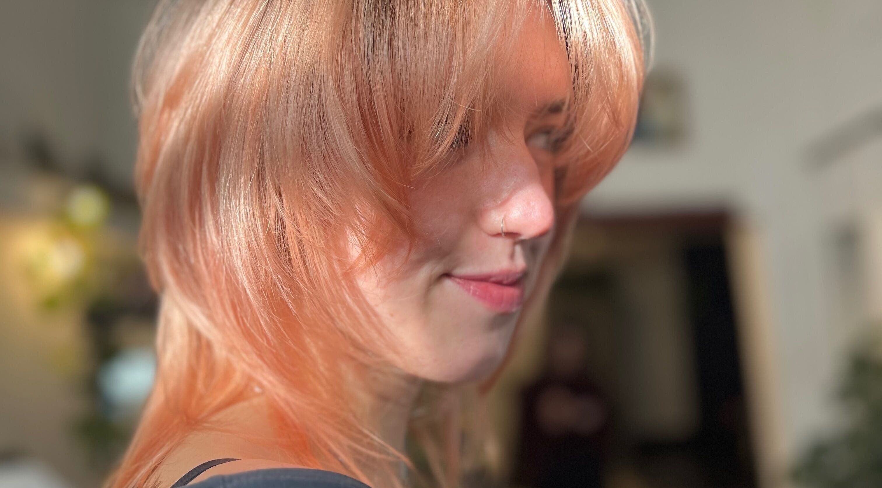 Sara @ The Loft by Westworks Collective showcasing vibrant hair color in Bexhill, England, GB.