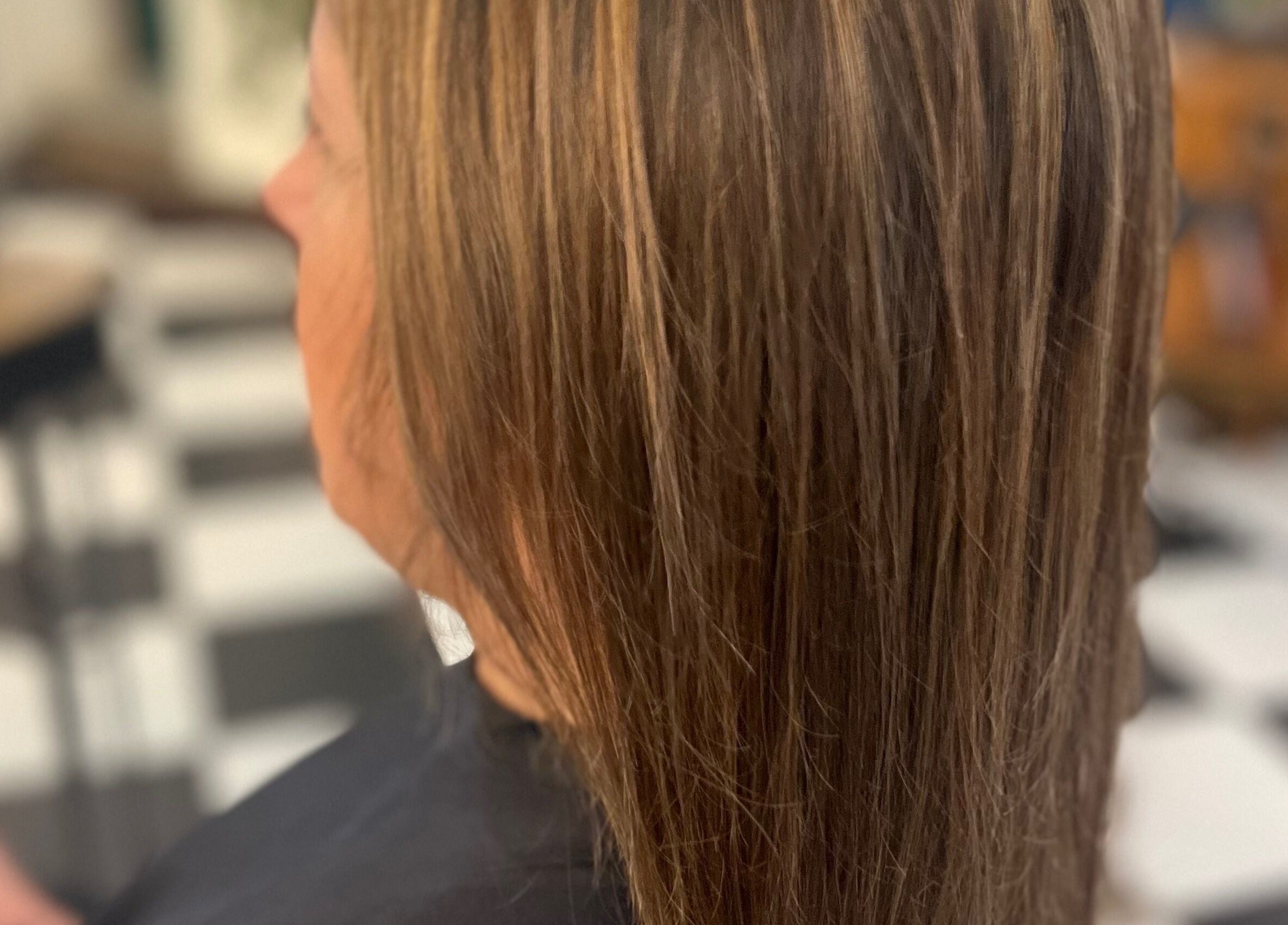 Hair styled at Sara @ The Loft by Westworks Collective in Bexhill, England, GB. Professional salon finish.