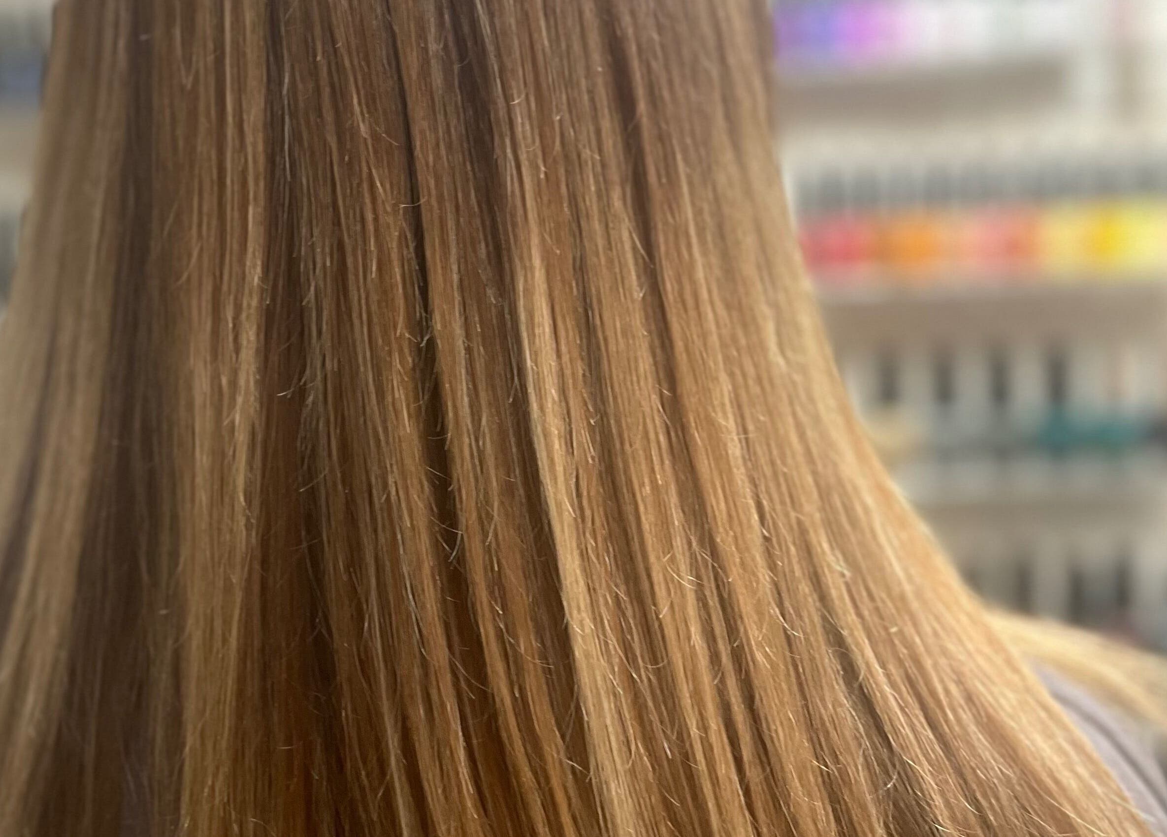 Smooth, straight hair at Sara @ The Loft by Westworks Collective in Bexhill, England, GB.