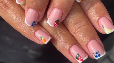 Elegant fruit-themed nail art by BySammieJo, Rainham, England, GB. Perfect for creative manicures.