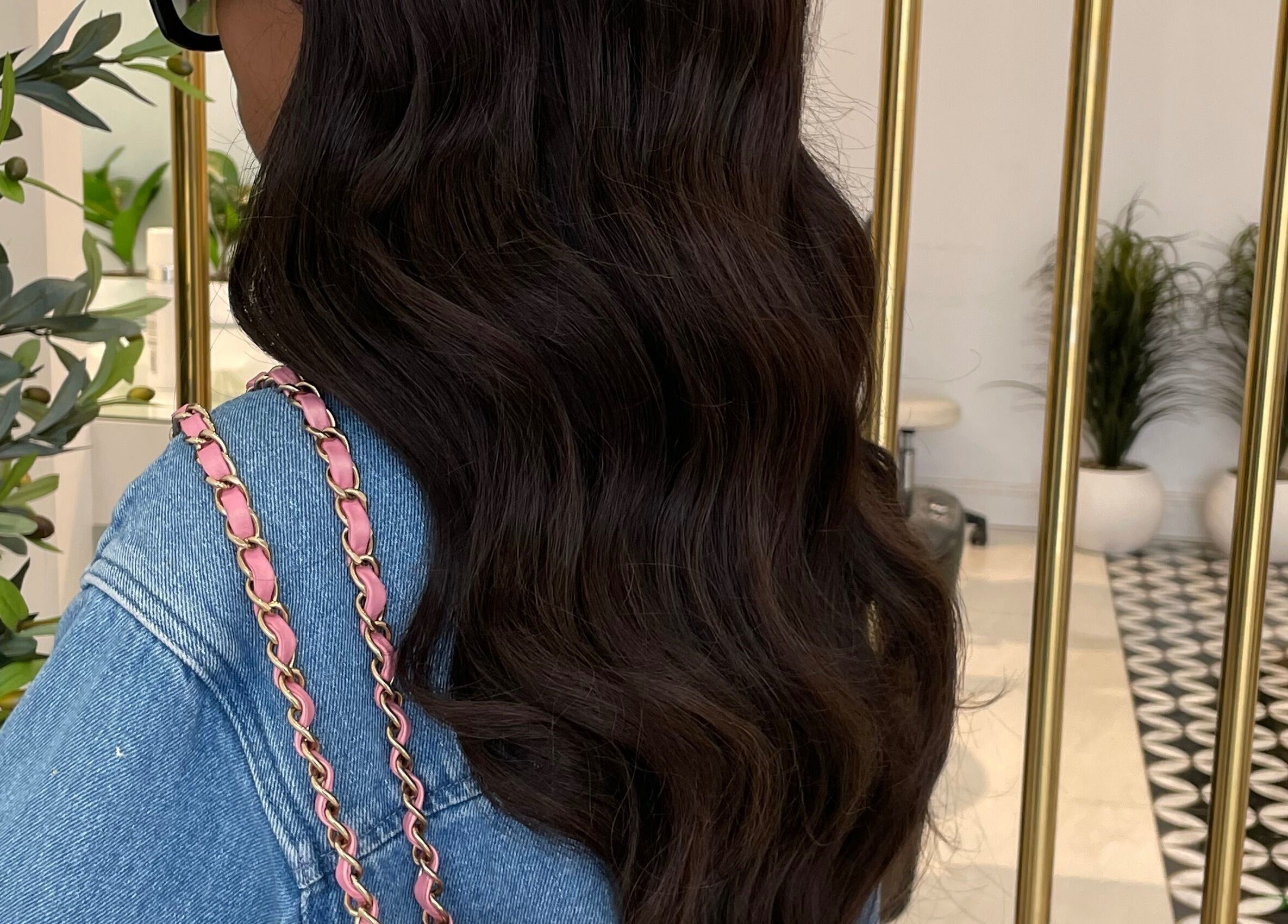 Lush, wavy hair styled elegantly at Luna Noor Salon in Riyadh, Riyadh Province, SA.