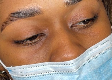 Detailed image of expertly shaped eyebrows at Maisondelinds ~ Coventry, Coventry, England, GB.