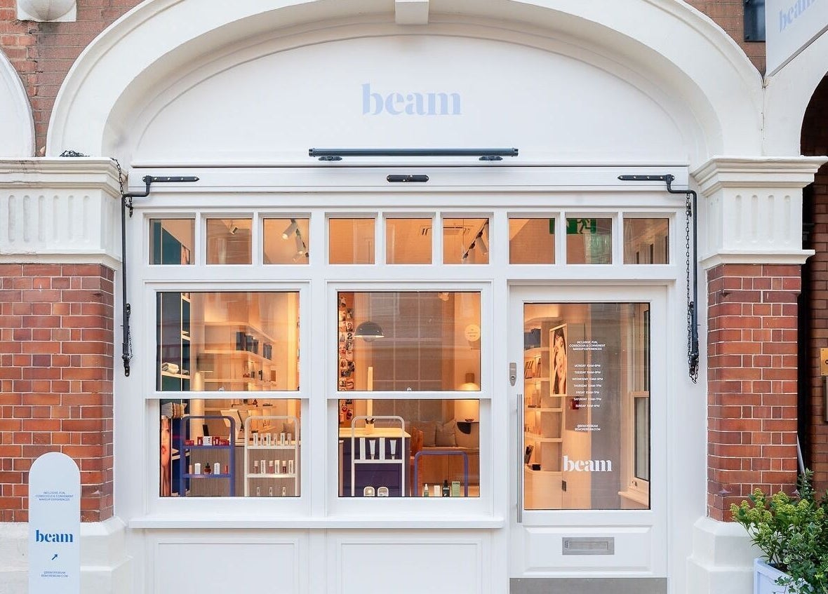Front view of Beam venue located in London, England, GB showcasing its stylish exterior design.