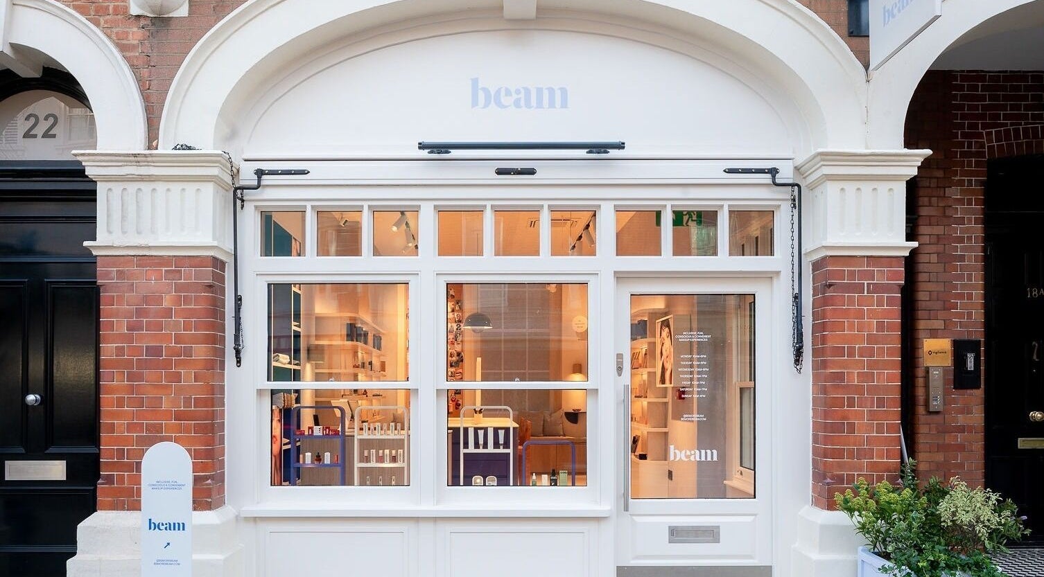 Front view of Beam venue located in London, England, GB showcasing its stylish exterior design.