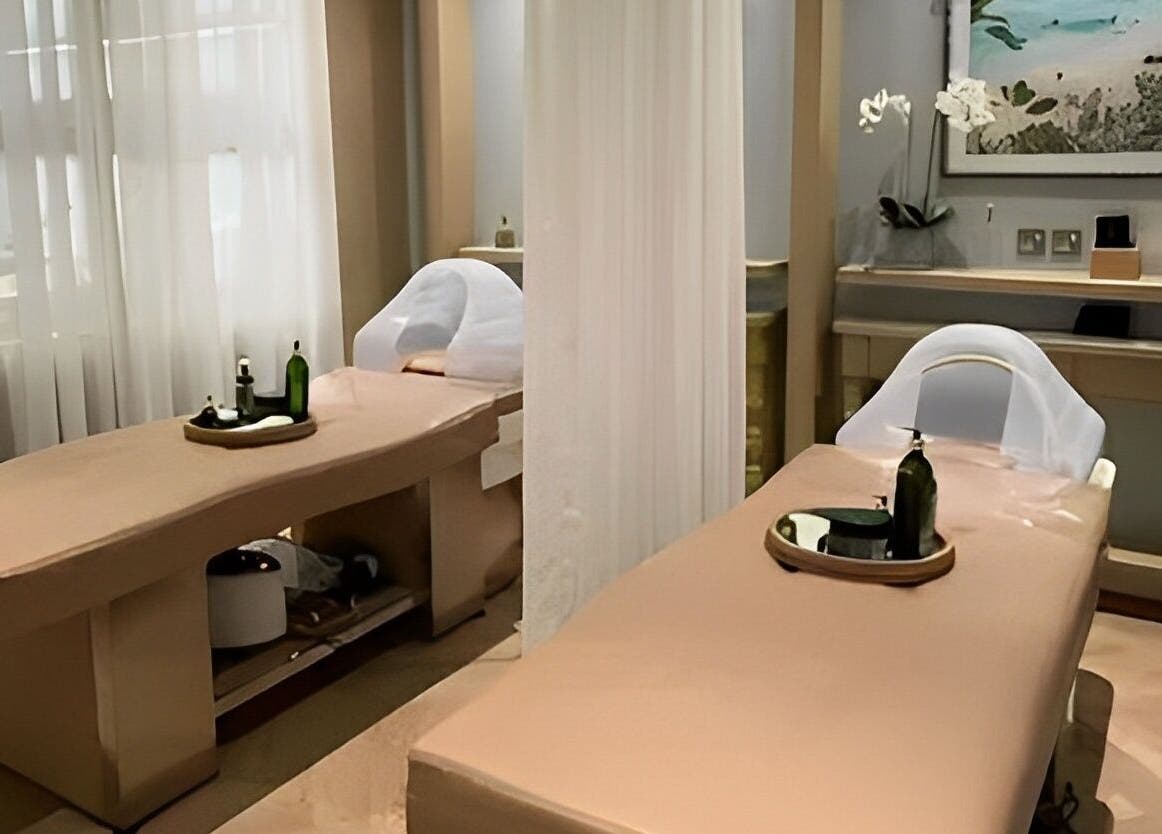 Relaxing massage tables at Voila Hair Salon, الرياض, منطقة الرياض, SA, enhancing your beauty and wellness experience.