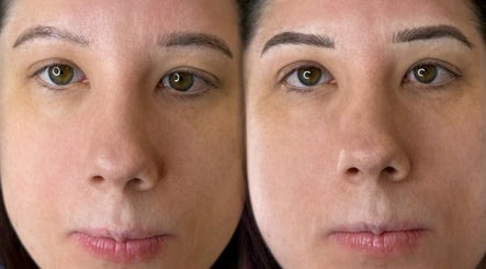 Eyebrow enhancement before and after at By Megan Robinson, Plymouth, England, GB. Stunning visible results.