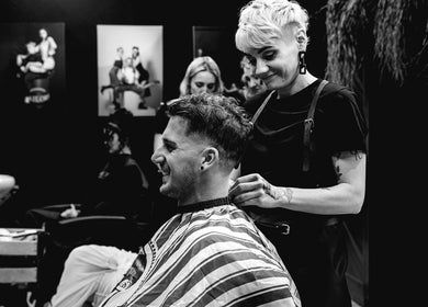 LapsaBarber at M.Nometņu iela 45A, Rīga, LV offering stylish haircuts in a lively atmosphere.