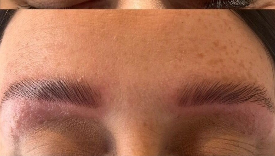 Perfectly shaped eyebrows at Wax Worx by Carly, Rushden, England, GB, showcasing brow artistry excellence.